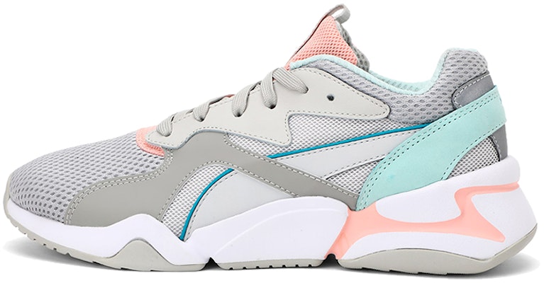 (Women) Puma Nova Mesh Running Shoes Grey/Blue/White 369655-02 Buy (Women) Puma Nova Mesh Running Shoes Grey/Blue/White 369655-02