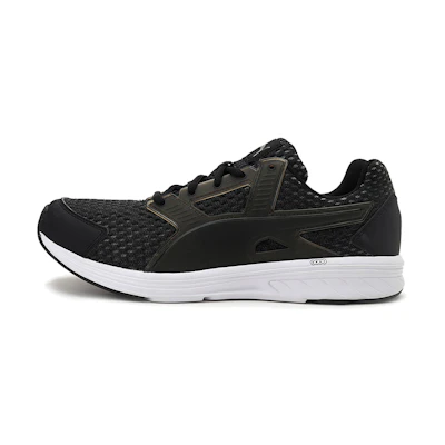 (W) Puma Nrgy Driver Low Running Shoes Black/White
