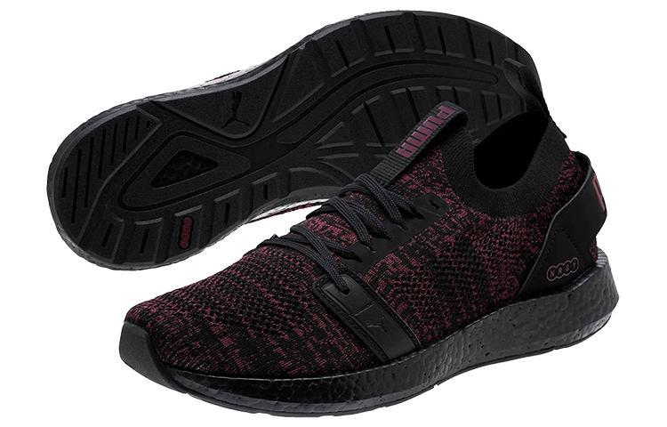 Order (W) プーマ NRGY ネコ エンジニアニット 黒/紫 ロー 191094-16