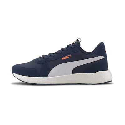 (W) Puma Nrgy Neko Retro Low Running Shoes Blue/White