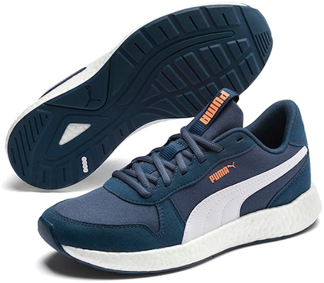 (Women) Puma Nrgy Neko Retro Low Running Shoes Blue/White 192617-08 Purchase (Women) Puma Nrgy Neko Retro Low Running Shoes Blue/White 192617-08