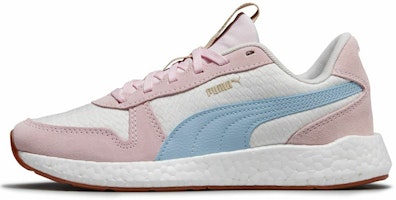 (Women) Puma Nrgy Neko Retro Sweet What Vintage Running Shoes White/Pink 192748-02 (Women) Puma Nrgy Neko Retro Sweet What Vintage Running Shoes White/Pink 192748-02