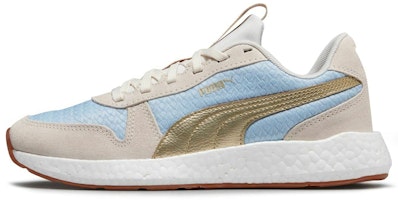 (Women) Puma Nrgy Neko Retro Sweet What Vintage Running Shoes Grey/Blue 192748-01 (Women) Puma Nrgy Neko Retro Sweet What Vintage Running Shoes Grey/Blue 192748-01