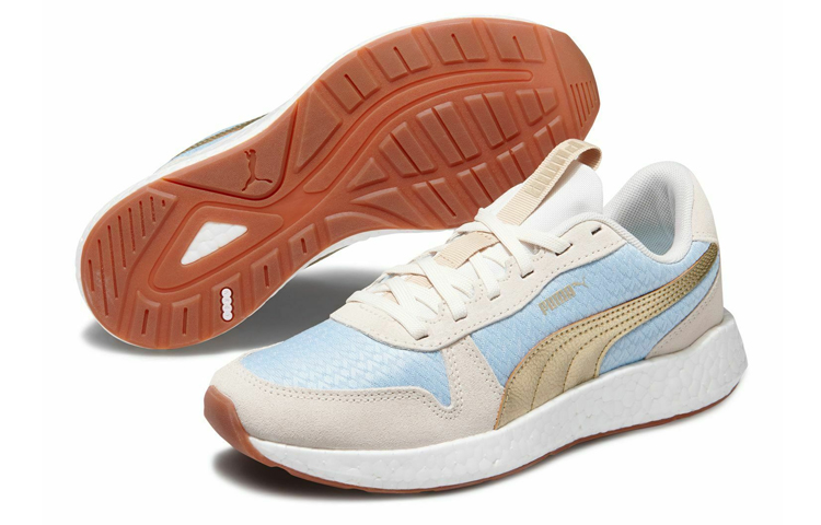 Shop Puma Nrgy Neko 復古甜美女款跑步鞋 灰藍