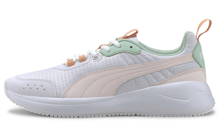 (W) Puma Nuage Run Low-top /Pink/Green 'White'