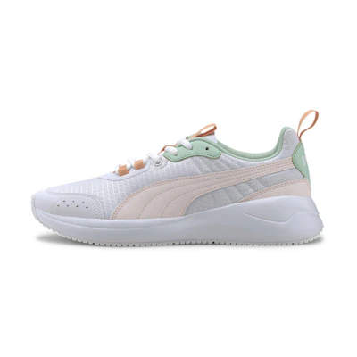 (W) Puma Nuage Run Low-top /Pink/Green 'White'