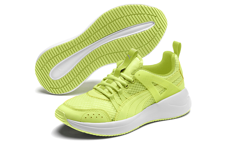(W) Puma Nuage Run Cage Green/White Low sneakers 圖 3