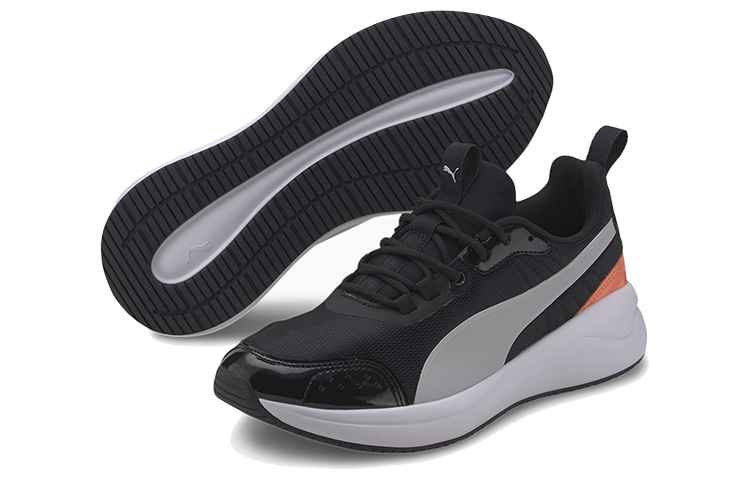 Lookbook (W) Puma Nuage Run Pearl Schwarz/Grau/Orange Damen Sneaker Low 373224-03