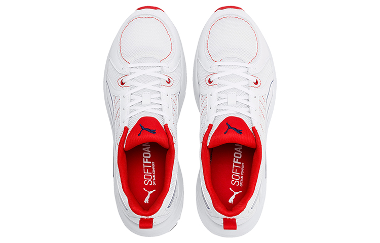 Lookbook (W) Puma Nucleus Run Imeva Basse Blanc/Bleu/Rouge 369869-04
