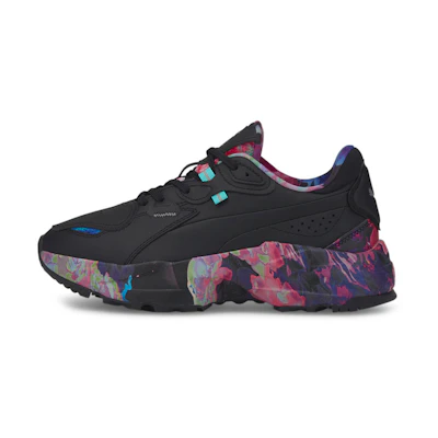 (W) Puma Orkid 'Floral - Black Elektro Aqua'
