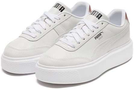 PUMA Oslo 防滑透氣 低幫 板鞋 女款 白色 Lookbook PUMA Oslo 防滑透氣 低幫 板鞋 女款 白色