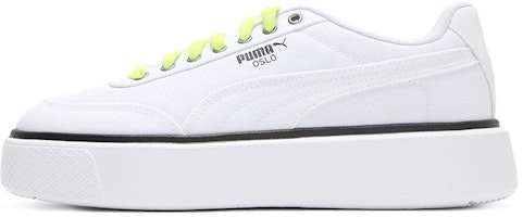 (Women) Puma Oslo Maja 'Summer - White Yellow Alert' 375058-01 (Women) Puma Oslo Maja 'Summer - White Yellow Alert' 375058-01