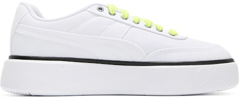 (W) Puma Oslo Maja '夏季白色黄警报' 运动鞋 375058-01 Order (W) Puma Oslo Maja '夏季白色黄警报' 运动鞋 375058-01