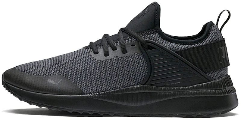 (Women) Puma Pacer Next Cage Knit Running Shoes Black/Grey 366663-04 Buy (Women) Puma Pacer Next Cage Knit Running Shoes Black/Grey 366663-04