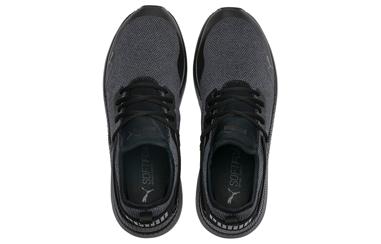 Lookbook (W) Puma Pacer Next Cage Knit Chaussures de Running Noir/Gris 366663-04