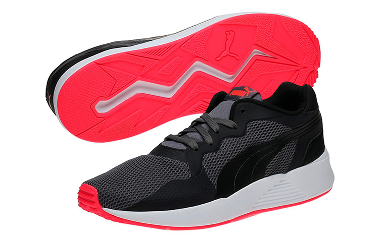 (W) Puma Pacer Plus Tech Low Running Shoes Black/Grey/White 圖 4