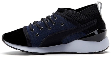 (Women) Puma Pearl Low 'Black Blue' 364489-01 (Women) Puma Pearl Low 'Black Blue' 364489-01