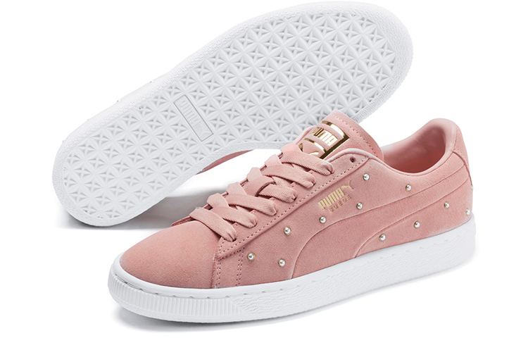 Lookbook (W) Puma Suede Rosa/Bianco con Borchie Perlate 369934-02