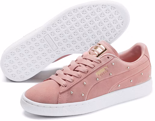 (W) Puma Suede Rosa/Bianco con Borchie Perlate 369934-02 Lookbook (W) Puma Suede Rosa/Bianco con Borchie Perlate 369934-02