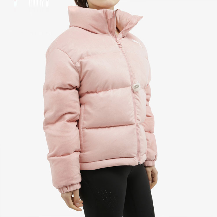 Purchase (Women) Puma Pink 480 Style Down Jacket with Stand Collar for Winter 581612-14