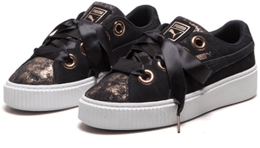 (W) Puma Platform Kiss Artica 'Hitam Emas' 366707-02 Order (W) Puma Platform Kiss Artica 'Hitam Emas' 366707-02