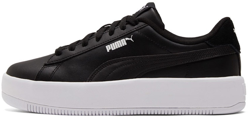 (Women) Puma Lily Platform Board Shoes Black/White 384617-02 Buy (Women) Puma Lily Platform Board Shoes Black/White 384617-02