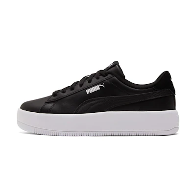 (W) Puma Lily Platform Board Shoes Black/White