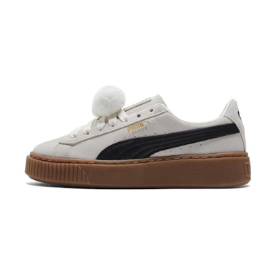 (W) Puma Suede Platform 'Grey Black Gum'