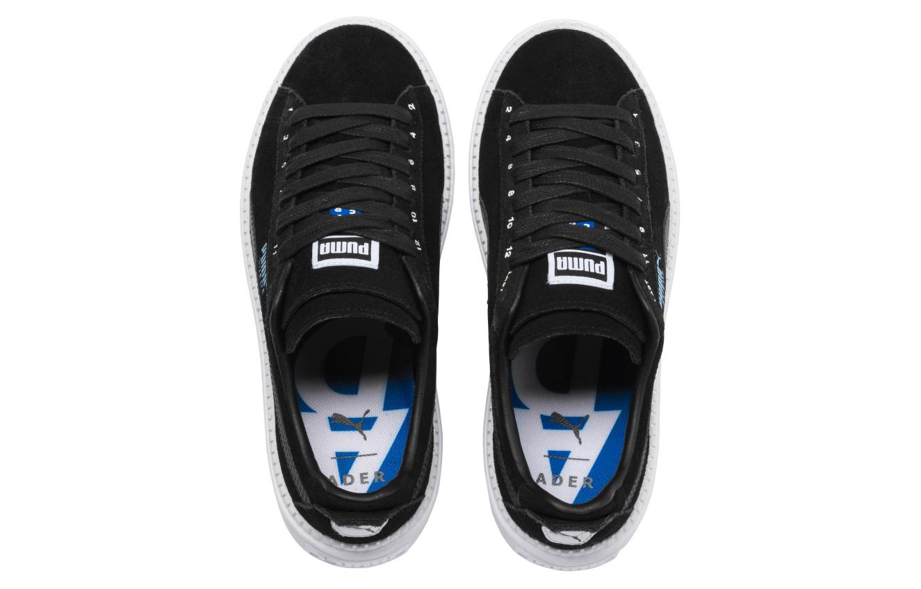 Lookbook PUMA 平台舒适百搭防滑耐磨低帮板鞋 女款黑色