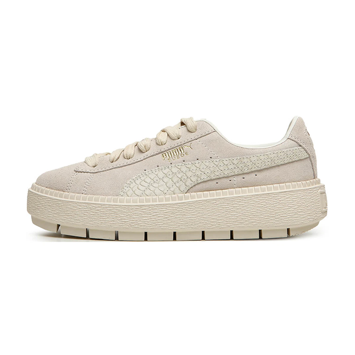 Beli (Women) Puma Suede Platform Trace Animal 'Cream y' 367814-02