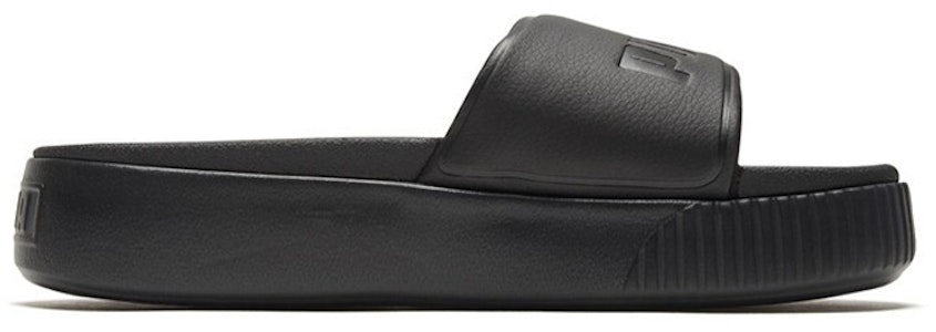 (W) プーマ プラットフォーム ボールド スライド (黒) 367064-01 Order (W) プーマ プラットフォーム ボールド スライド (黒) 367064-01