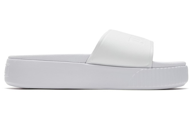 Order (W) 푸마 플랫폼 볼드 슬리퍼 화이트 367064-02