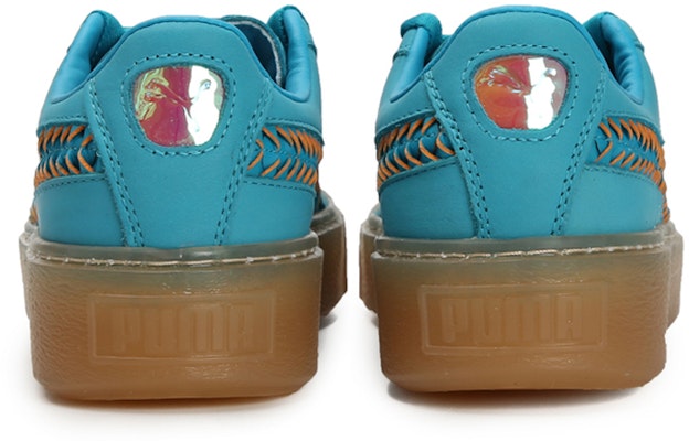 Puma Platform Crafted復古低筒運動板鞋 女款 湖水藍 Shop Puma Platform Crafted復古低筒運動板鞋 女款 湖水藍