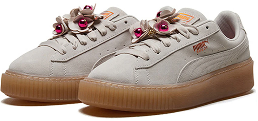 (Women) Puma Platform Flower Tassel 'White' 369181-01 Shop (Women) Puma Platform Flower Tassel 'White' 369181-01