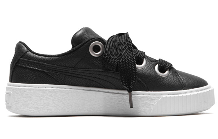 (Women) Puma Platform Kiss 'Black' 366460-03