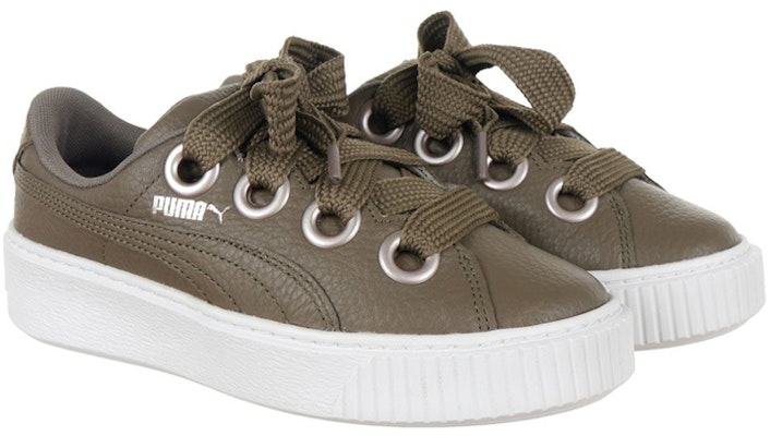 (Women) Puma Platform Kiss Leisure Board Shoes Green 366460-01 Lookbook (Women) Puma Platform Kiss Leisure Board Shoes Green 366460-01