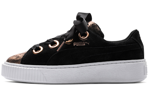 (Women) Puma Platform Kiss Artica 'Black Gold' 366707-02