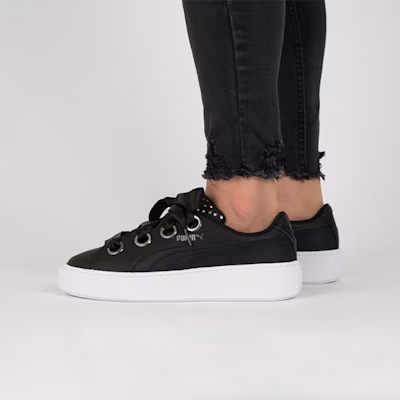 (Women) Puma Platform Kiss Ath Lux Black 366704-02 Sizing (Women) Puma Platform Kiss Ath Lux Black 366704-02