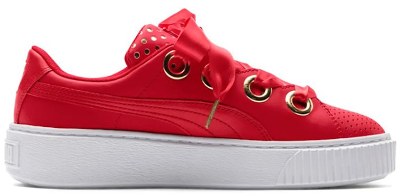 (Women) Puma Platform Kiss Ath Lux Red 366704-03 Order (Women) Puma Platform Kiss Ath Lux Red 366704-03
