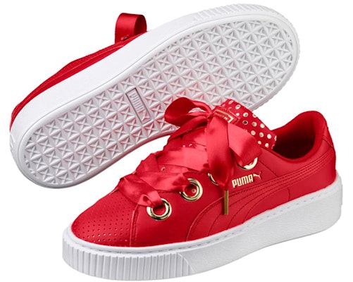 (Women) Puma Platform Kiss Ath Lux Red 366704-03 Purchase (Women) Puma Platform Kiss Ath Lux Red 366704-03