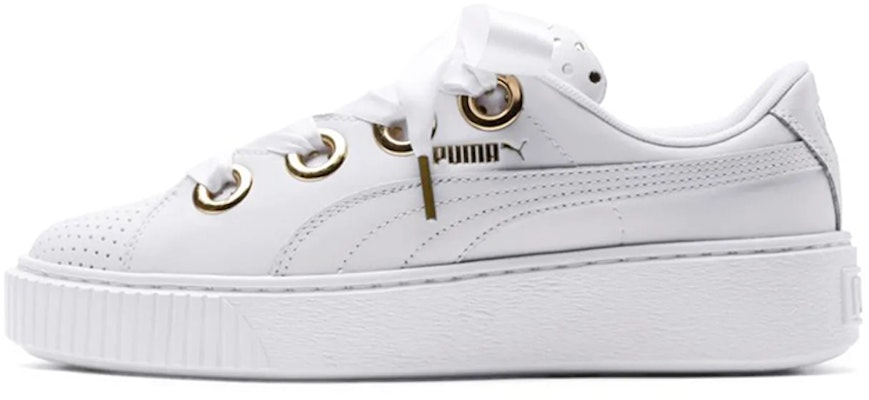 (Women) Puma Platform Kiss Ath Lux White 366704-01 Buy (Women) Puma Platform Kiss Ath Lux White 366704-01