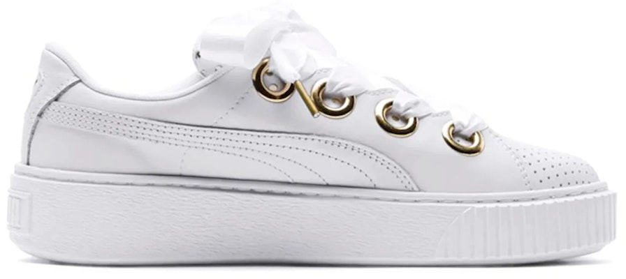 (Women) Puma Platform Kiss Ath Lux White 366704-01 Order (Women) Puma Platform Kiss Ath Lux White 366704-01