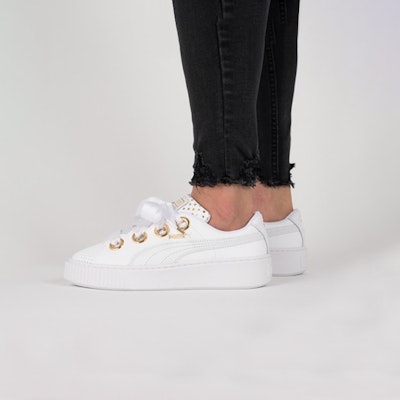 (Women) Puma Platform Kiss Ath Lux White 366704-01 Sizing (Women) Puma Platform Kiss Ath Lux White 366704-01
