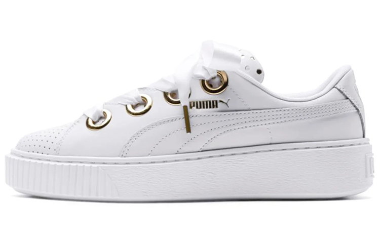 (Women) Puma Platform Kiss Ath Lux White 366704-01