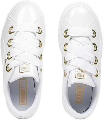 (Women) Puma Platform Kiss Patent 'White Gold' 366012-02 Order (Women) Puma Platform Kiss Patent 'White Gold' 366012-02
