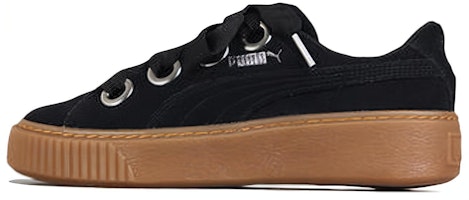 (Women) Puma Platform Kiss Suede 'Black' 366461-01 (Women) Puma Platform Kiss Suede 'Black' 366461-01
