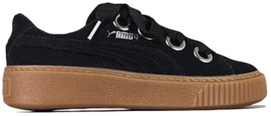 (Women) Puma Platform Kiss Suede 'Black' 366461-01 Order (Women) Puma Platform Kiss Suede 'Black' 366461-01