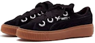 Shop PUMA Suede Platform Kiss 復古 低幫 板鞋 女款 黑