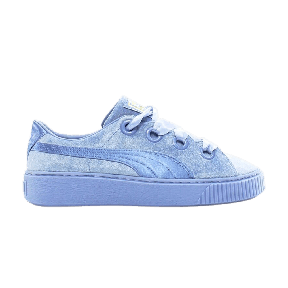 (Women) Puma Platform Kiss Velvet 'Lavender Lustre'  367021-04