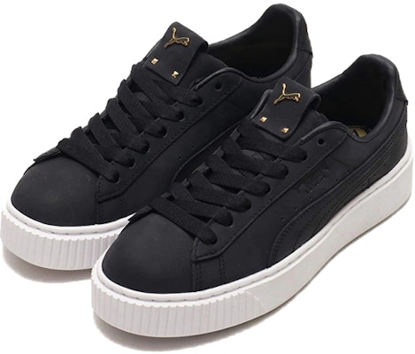 (W) 푸마 플랫폼 프리미엄 로고 블랙 화이트 369921-01 Lookbook (W) 푸마 플랫폼 프리미엄 로고 블랙 화이트 369921-01